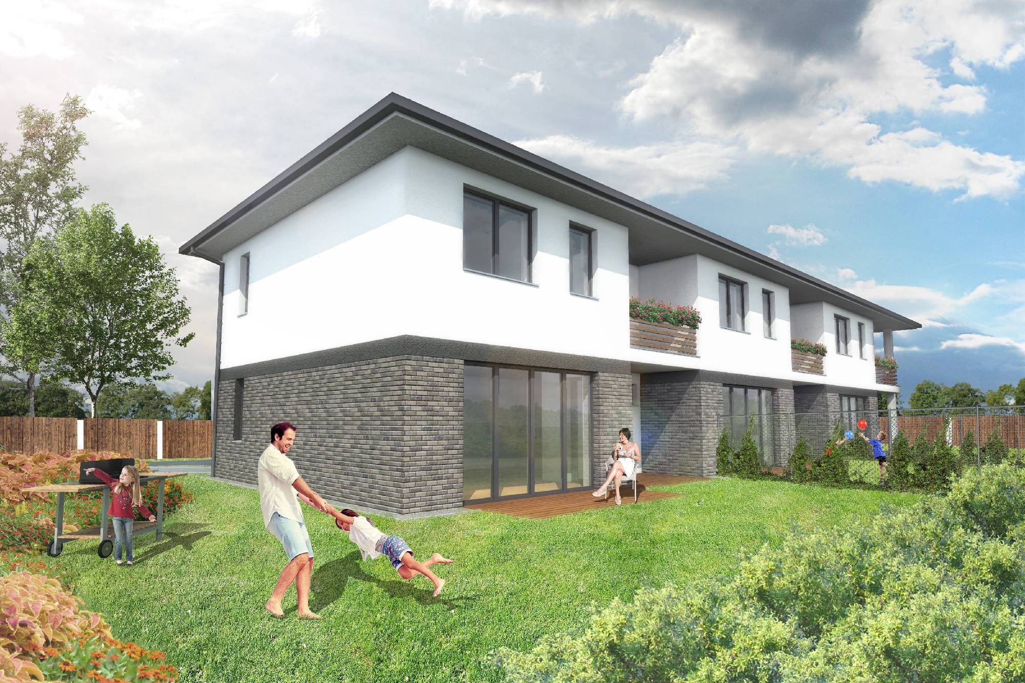 Nullás sorház látványterv